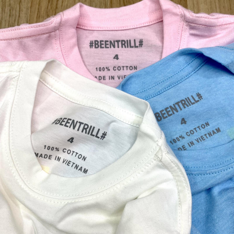 Áo thun tay ngắn unisex #BEENTRILL#, size 4T - 10T (15 - 35 ký), hàng công ty siêu đẹp11